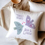 Love Birds Personalised Cushion, thumbnail 1 of 2