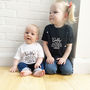 Daddy You Are The World Child Or Sibling Tshirt Set, thumbnail 1 of 3