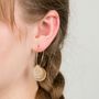 Dreamcatcher Mandala 3D Hoop Earrings, thumbnail 1 of 5