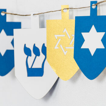 Hanukkah Dreidel Bunting, 7 of 9