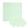 Cotton Linen Stripe Napkins Green/Ivory • Set Of Four, thumbnail 2 of 4