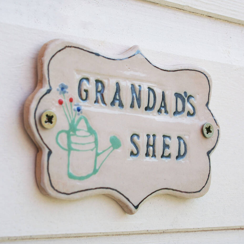 Grandad's Ceramic Shed Sign, 1 of 11