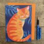 Ginger Cat Blank All Occasions Greetings Card, thumbnail 1 of 3