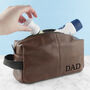 Personalised Dad's Vintage Style Wash Bag, thumbnail 1 of 3