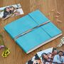 Distressed Coloured Three String Leather Photo Album, thumbnail 8 of 11