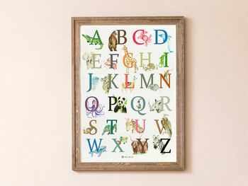 A Z Alphabet Animal Poster, 4 of 5