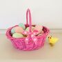 Vintage Hand Painted Pink Egg Basket ~ One, thumbnail 5 of 6