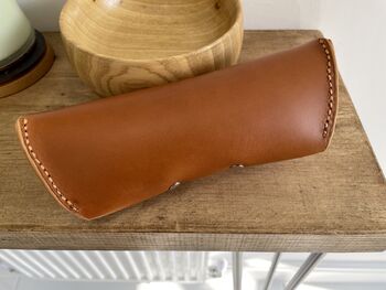 Personalised Tan Leather Sunglasses Case, 9 of 12