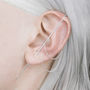 Statement Silver Chain Ear Cuff Earrings, thumbnail 1 of 3