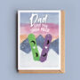 Love You Snow Much Card For Dad, thumbnail 1 of 2
