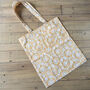 Slim Block Print Tote Bags, Fair Trade Reusable Shopping Bags Handmade In India, thumbnail 4 of 6
