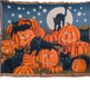 Halloween Black Cat And Pumpkin Blanket, thumbnail 5 of 8