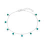December Turquoise Birthstone Anklet, thumbnail 3 of 7