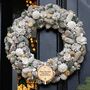 Large Winter Snowdrop Deluxe Christmas Wreath, thumbnail 1 of 4