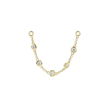 Orbit Crystal Earring Chain, 3 of 5