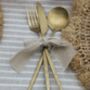 Natural Stripped Linen Tablecloth, thumbnail 6 of 8