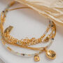 Golden Glow Layered 18ct Gold Plated Necklace Set, thumbnail 2 of 8