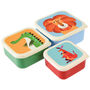 Set Of Three Colourful Creatures Snack Boxes, thumbnail 1 of 2