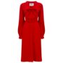 Eva Dress In Lipstick Red Vintage 1940s Style, thumbnail 1 of 2