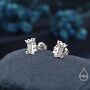 King Of Hearts Sterling Silver Stud Earrings, thumbnail 1 of 12