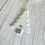 Porcelain Merry Christmas Tree Hanger Ornament, thumbnail 4 of 4