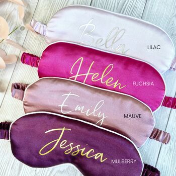 Personalised Satin Eye Mask, 3 of 9