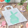 Rabbit Silhouette Easter Egg Hunt Bag, thumbnail 1 of 8