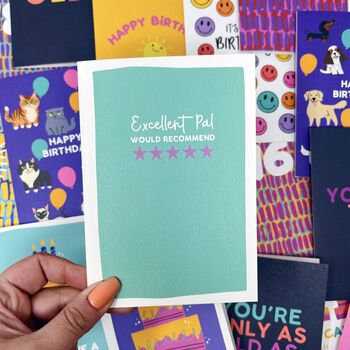 'Excellent Pal, Would Recommend' Friendship Card, 2 of 3