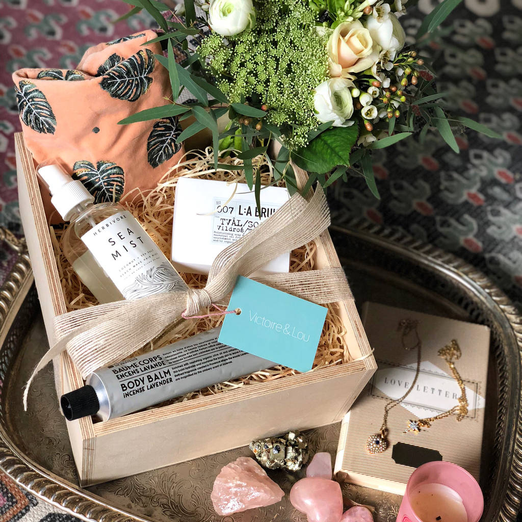 Beauty Gift Box And Flowers, Central London Delivery By Victoire & Lou