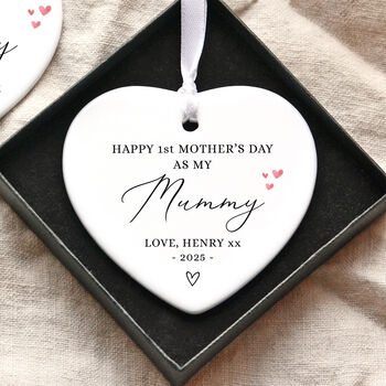 Personalised First Mothers Day As My Nanny Keepsake Ornament, 3 of 3