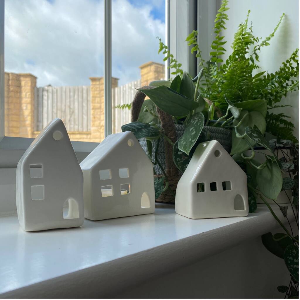 House Tea Light Holders By Katie Bentley Ceramics