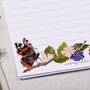 A5 Letter Writing Paper With Butterfly And Blackberries, thumbnail 2 of 4