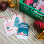 Pack Of 12 Festive Christmas Gift Tags, thumbnail 3 of 4