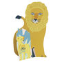Cute 3D Fold Out 'Love You Dad' Lion And Cub Card, thumbnail 3 of 3