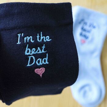 Matching Dad And Child Sock Gift Set For Father's Day, 2 of 3