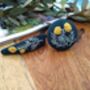Set Of Two Hand Embroidered Hair Button And Hair Clip, thumbnail 6 of 10