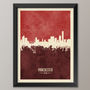Manchester Skyline Print And Box Canvas, thumbnail 4 of 7