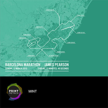 Personalised Barcelona Marathon Poster, 9 of 11