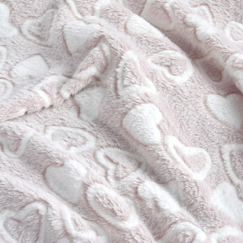Personalised Baby Heart Mink Blanket, 2 of 7