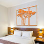 099 Stained Wood African Tree Wall Art Decor, thumbnail 5 of 10