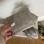 Personalised Grey Small Zip Purse Wallet, thumbnail 5 of 5