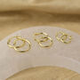 Classic Hoop Earrings 18ct Gold Plated Sterling Silver, thumbnail 1 of 6