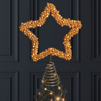 Jingle Bells Handmade Christmas Star Tree Topper, 3 of 5