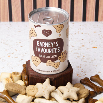 Personalised Dog Treat Tin Reusable With Dog Pick N Mix, 2 of 5