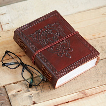 Indra Celtic Serpent Leather Journal, 2 of 9