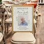Personalised 'Reserved For' Memorial Photo Wedding Seat Sign Oak Frame, thumbnail 1 of 3