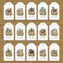 Woodland Animals Place Card Luggage Tags, thumbnail 2 of 12