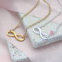 Infinity Birthstone Necklace, thumbnail 1 of 9