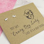 'Crazy Dog Lady' Earrings, thumbnail 1 of 3