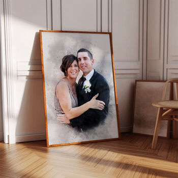 Wedding Portrait Gift Print, 2 of 9